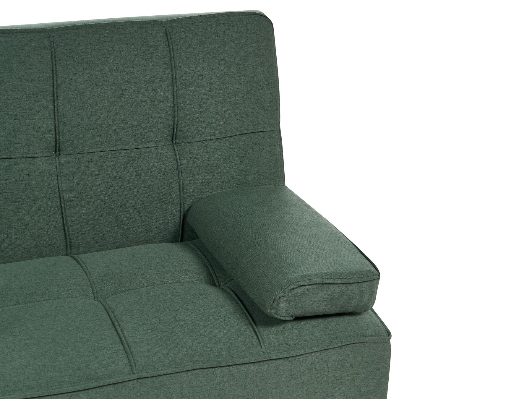 Sofa Bed ROXEN Fabric Dark Green 3 Seater
