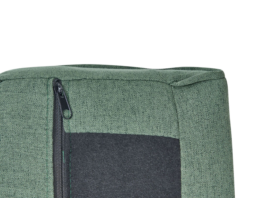 Sofa Bed ROXEN Fabric Dark Green 3 Seater