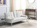 Sofa Bed ROXEN Fabric Light Beige 3 Seater
