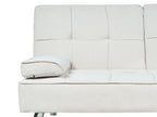 Sofa Bed ROXEN Fabric Light Beige 3 Seater