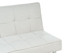 Sofa Bed ROXEN Fabric Light Beige 3 Seater