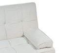 Sofa Bed ROXEN Fabric Light Beige 3 Seater