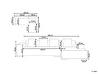 Corner Sofa LUNGO Corduroy Off-White 4 Seater Left Hand