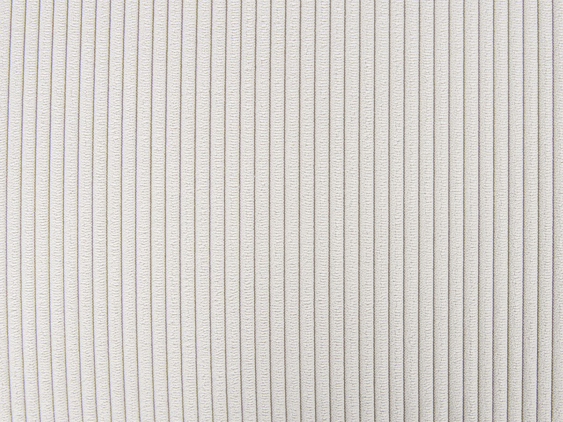 Corner Sofa LUNGO Corduroy Off-White 4 Seater Left Hand