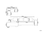 Corner Sofa LUNGO Corduroy Off-White 4 Seater Right Hand