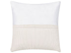 Corner Sofa LUNGO Corduroy Off-White with Ottoman 4 Seater Left Hand
