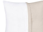 Corner Sofa LUNGO Corduroy Beige 4 Seater Left Hand
