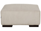 Corner Sofa LUNGO Corduroy Beige with Ottoman 4 Seater Right Hand