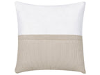 Corner Sofa LUNGO Corduroy Beige with Ottoman 4 Seater Right Hand
