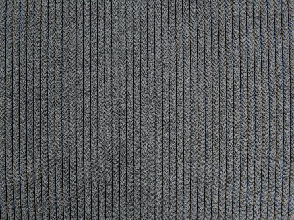 Corner Sofa Bed LUSPA Corduroy Dark Grey with Storage 3 Seater Left Hand