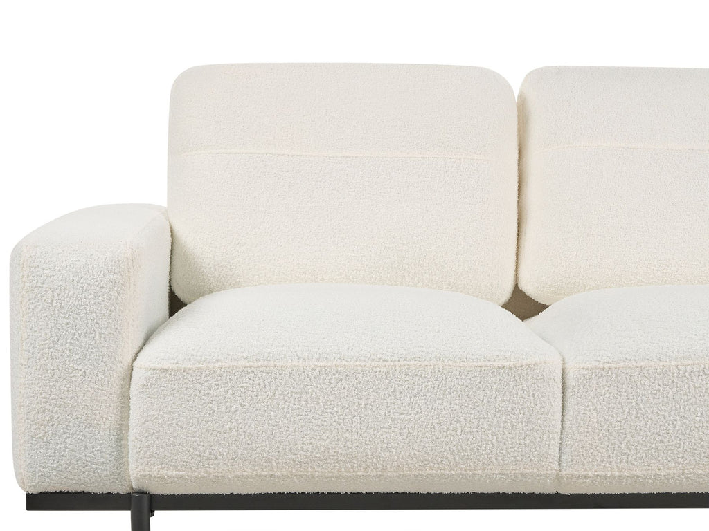 2 Seater Sofa Boucle White SOVIK