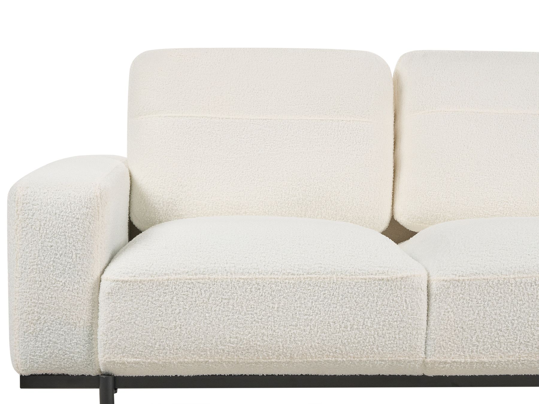 2 Seater Sofa Boucle White SOVIK