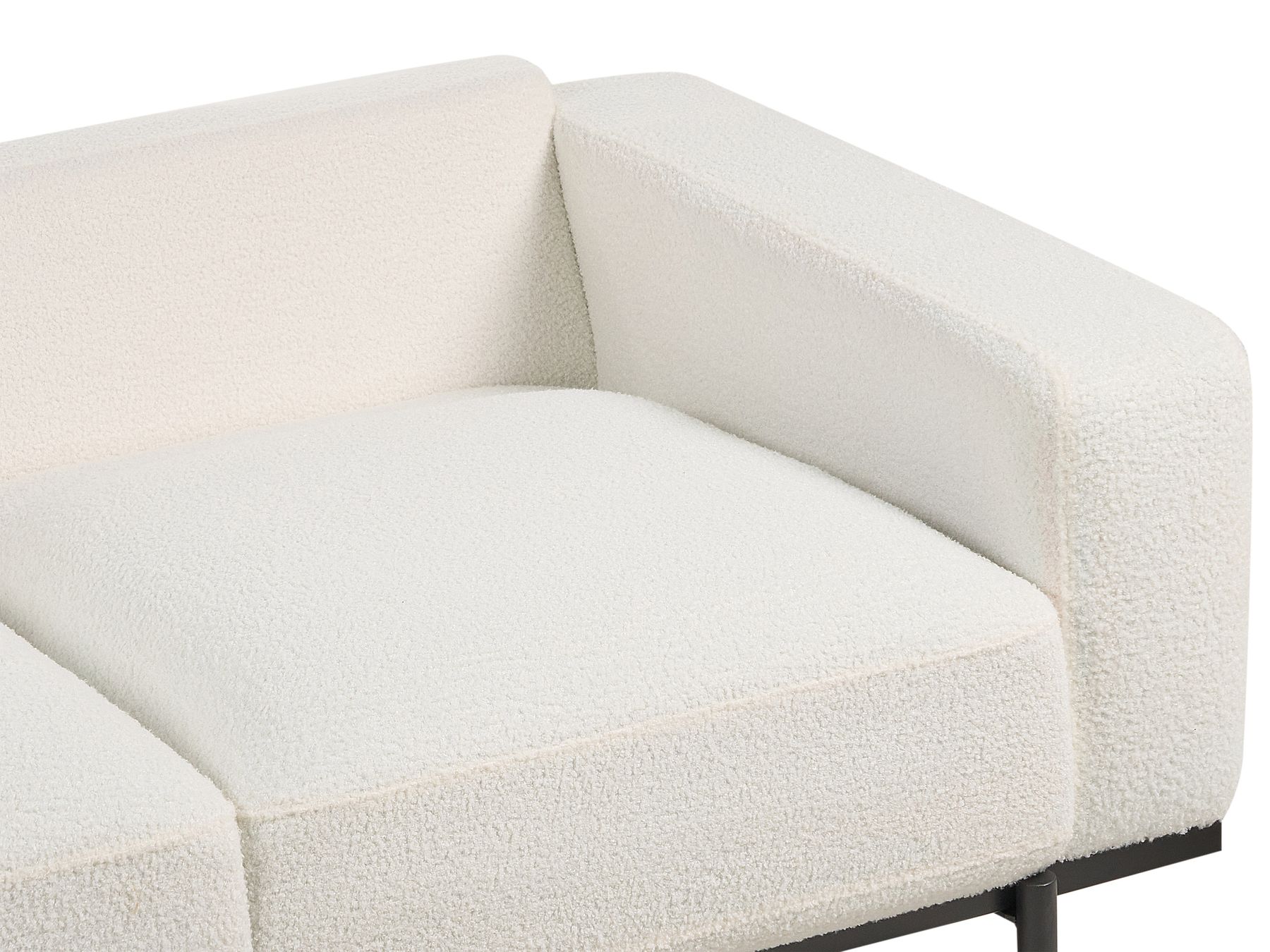 2 Seater Sofa Boucle White SOVIK