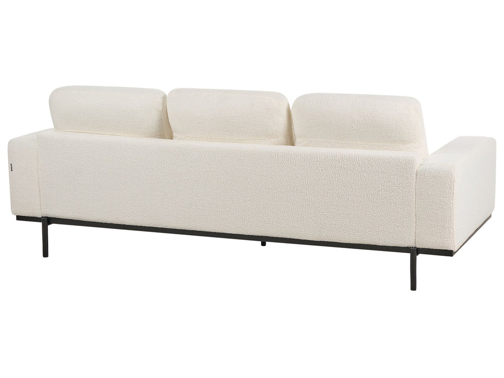 3 Seater Sofa Boucle White SOVIK