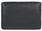 3 Seater Sofa Faux Leather Black SOVIK