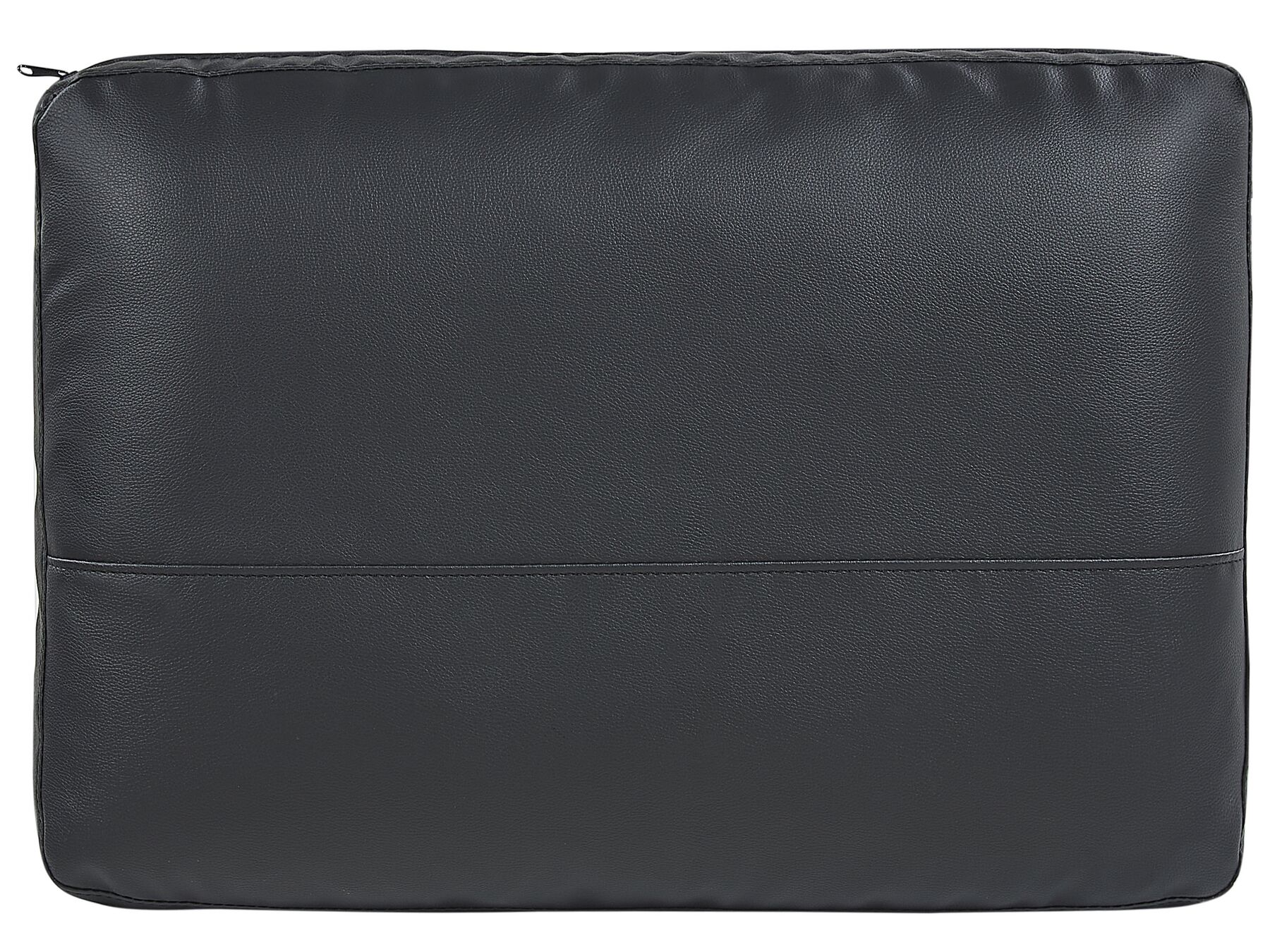3 Seater Sofa Faux Leather Black SOVIK