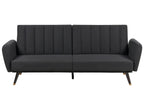 Sofa Bed VIMMERBY Fabric Black 3 Seater