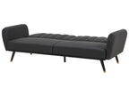 Sofa Bed VIMMERBY Fabric Black 3 Seater