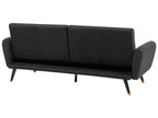 Sofa Bed VIMMERBY Fabric Black 3 Seater