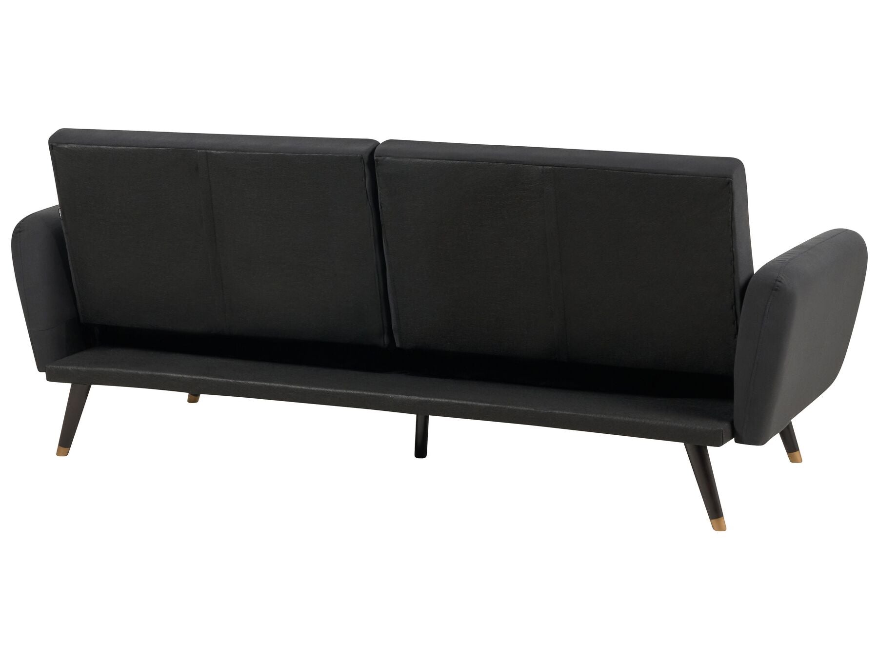Sofa Bed VIMMERBY Fabric Black 3 Seater