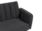 Sofa Bed VIMMERBY Fabric Black 3 Seater
