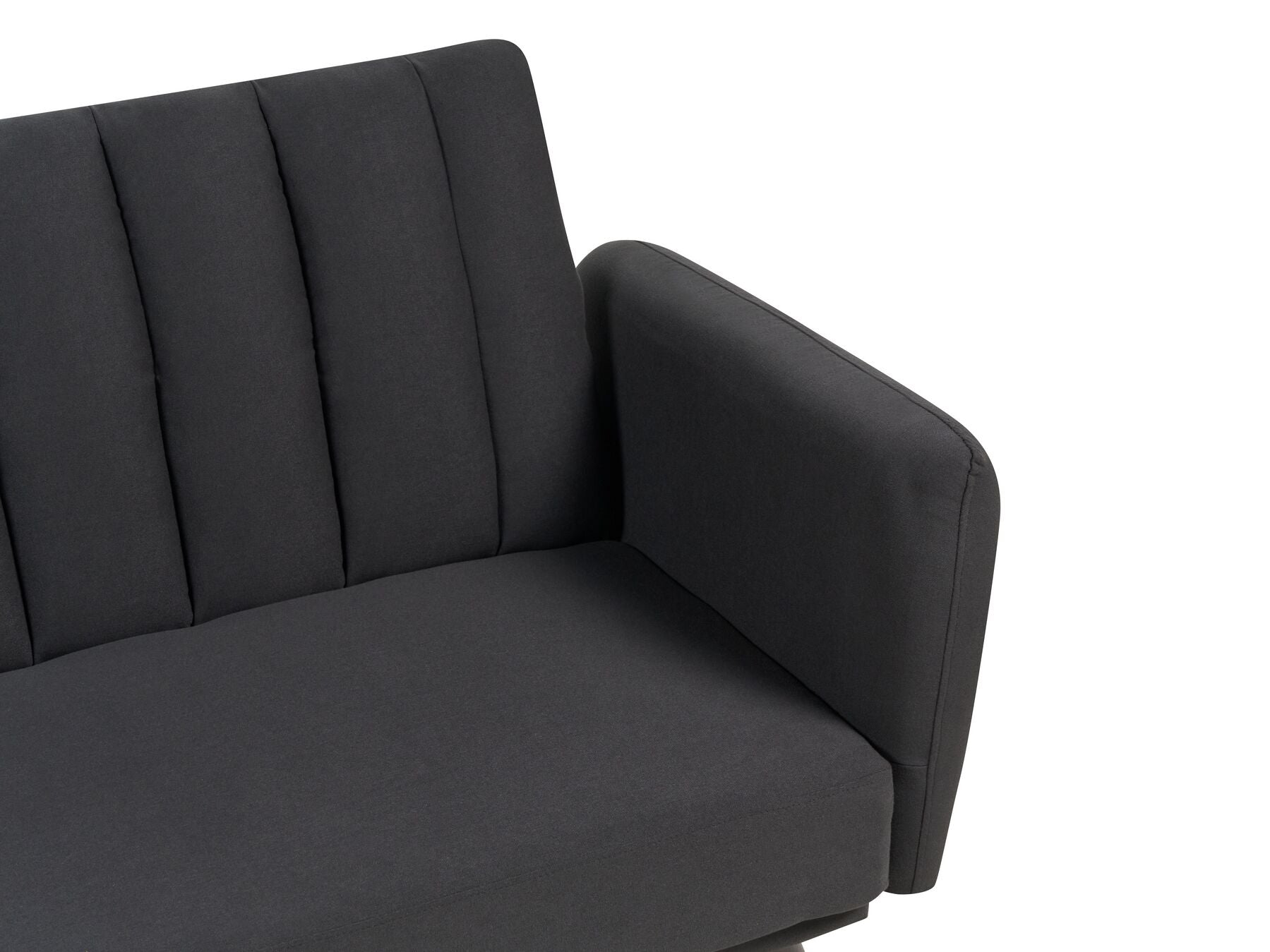 Sofa Bed VIMMERBY Fabric Black 3 Seater