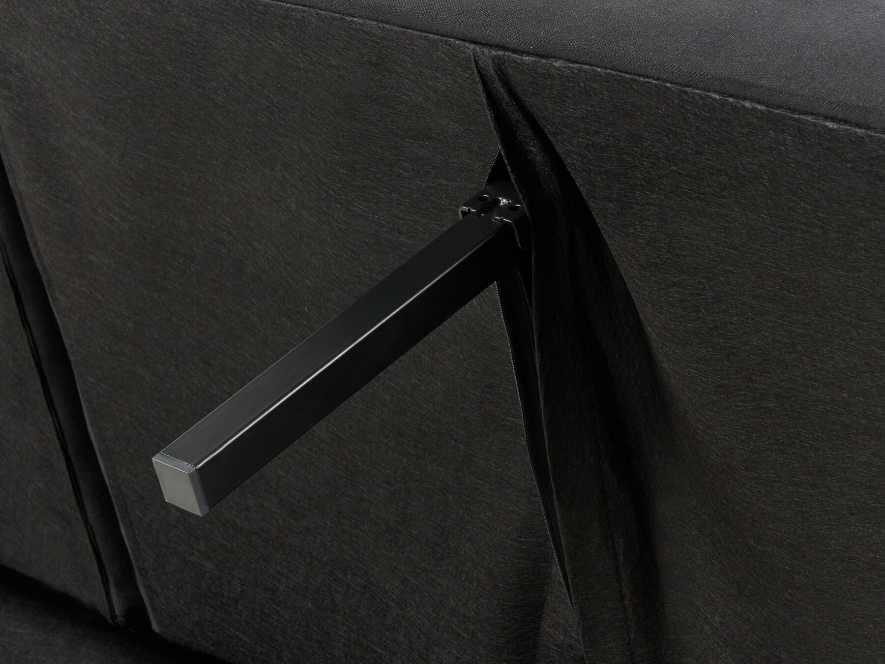 Sofa Bed VIMMERBY Fabric Black 3 Seater