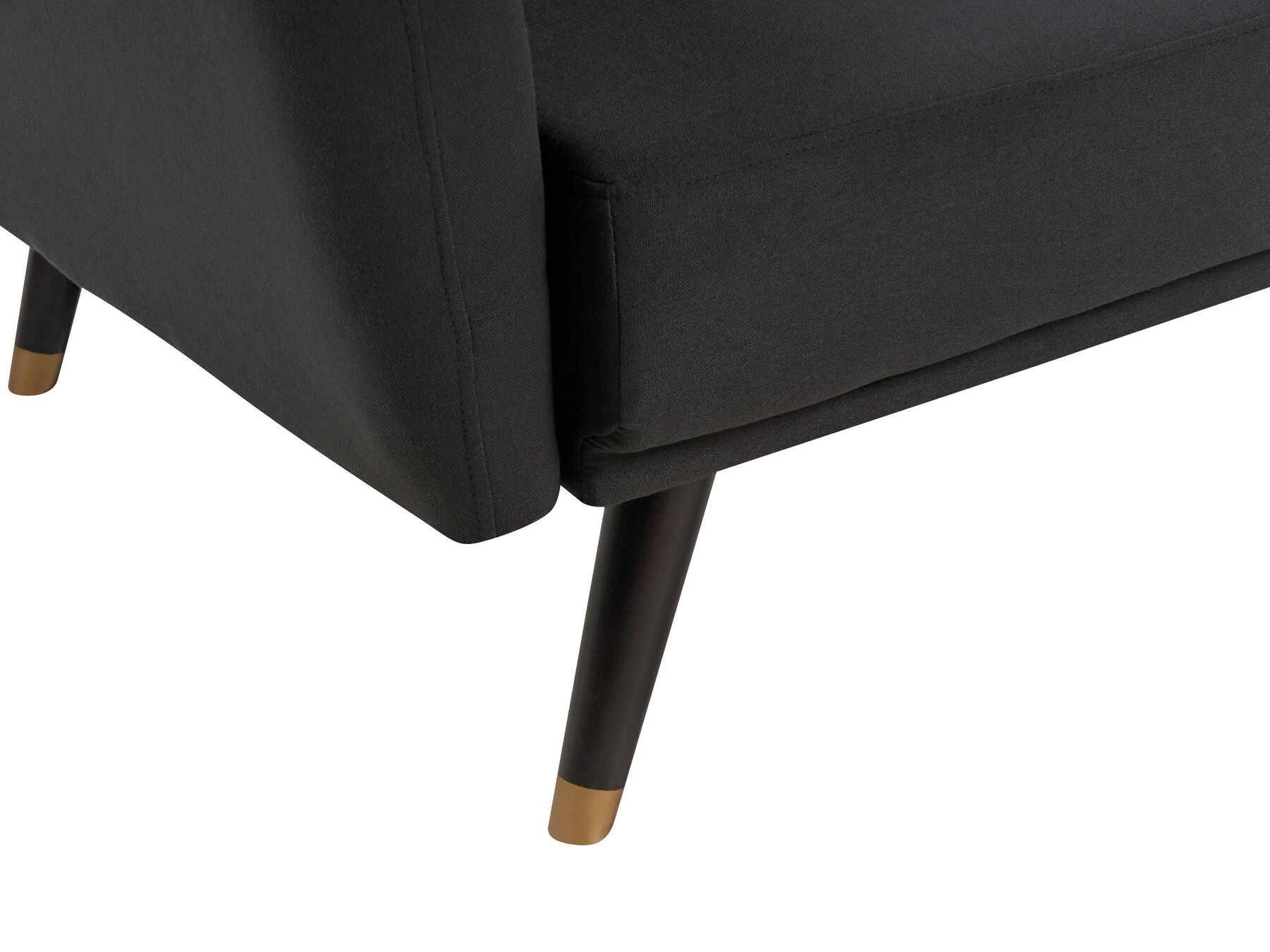 Sofa Bed VIMMERBY Fabric Black 3 Seater