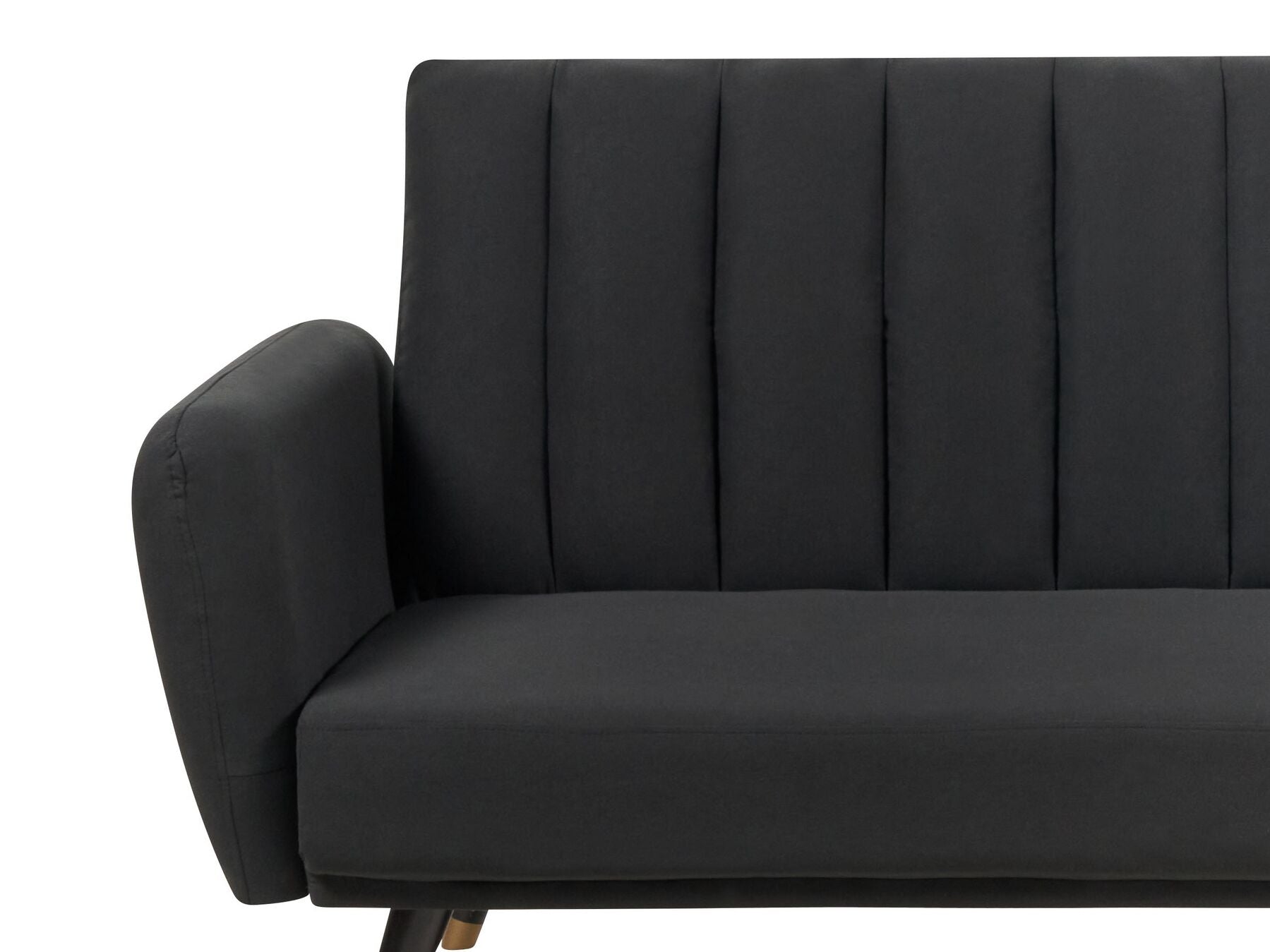 Sofa Bed VIMMERBY Fabric Black 3 Seater