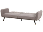 Sofa Bed VIMMERBY Fabric Light Brown 3 Seater