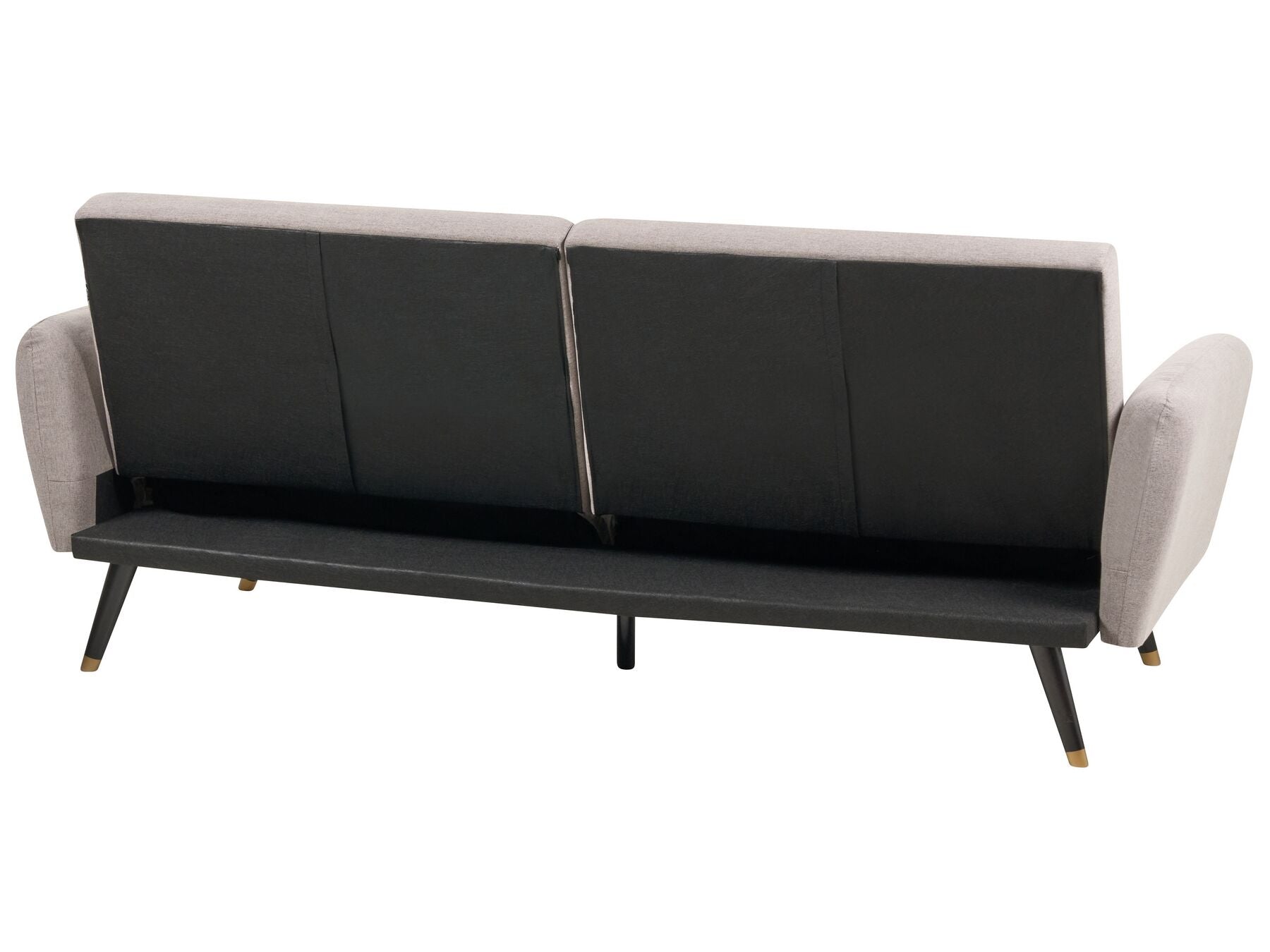 Sofa Bed VIMMERBY Fabric Light Brown 3 Seater