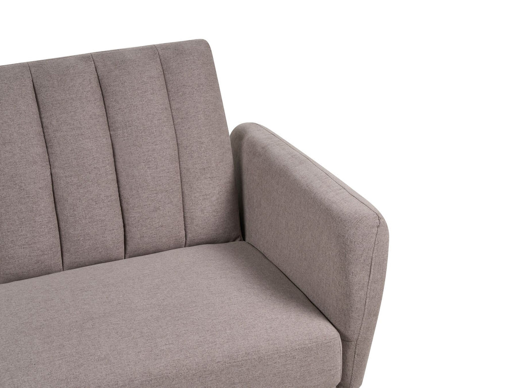 Sofa Bed VIMMERBY Fabric Light Brown 3 Seater