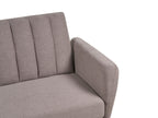 Sofa Bed VIMMERBY Fabric Light Brown 3 Seater