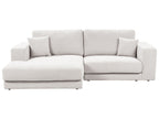 Corner Sofa LOFOTEN Fabric Off-White 3 Seater Right Hand