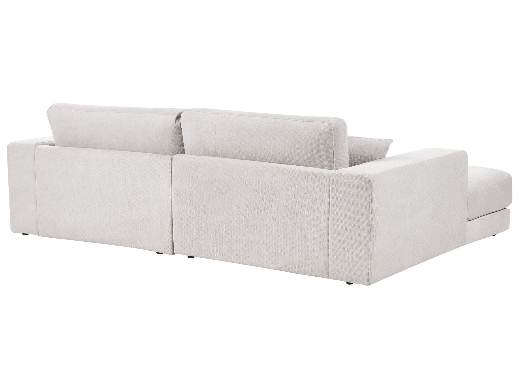 Corner Sofa LOFOTEN Fabric Off-White 3 Seater Right Hand