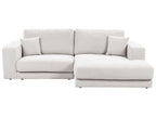 Corner Sofa LOFOTEN Fabric Off-White 3 Seater Left Hand