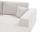 Corner Sofa LOFOTEN Fabric Off-White 3 Seater Left Hand