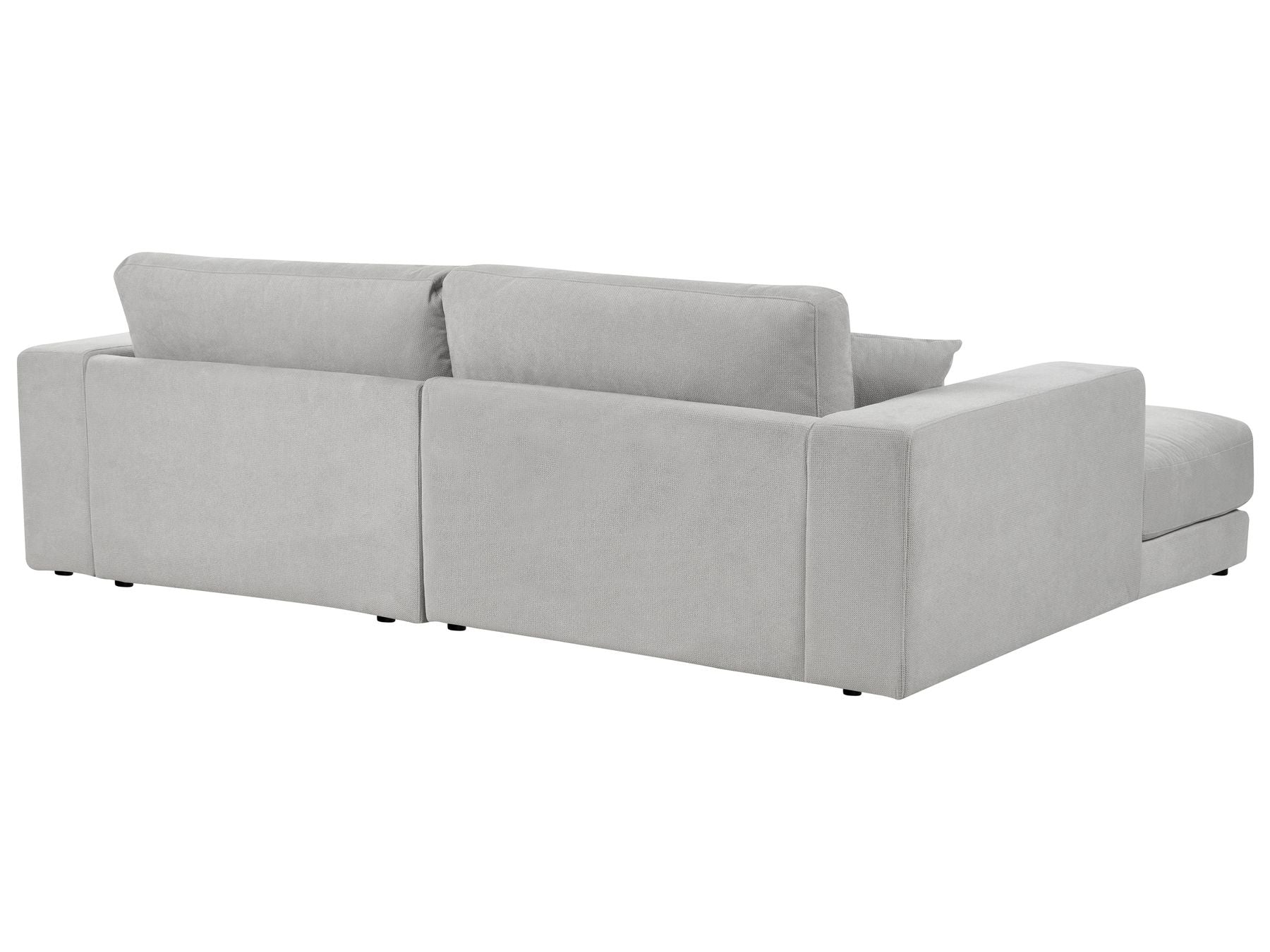 Corner Sofa LOFOTEN Fabric Light Grey 3 Seater Right Hand