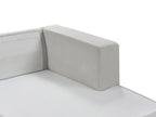 Corner Sofa LOFOTEN Fabric Light Grey 3 Seater Left Hand