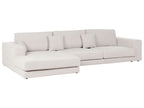 Corner Sofa LOFOTEN Fabric Off-White 4 Seater Right Hand