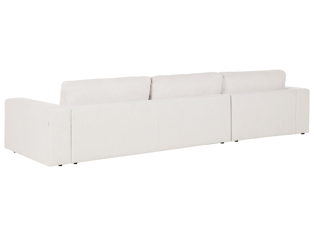 Corner Sofa LOFOTEN Fabric Off-White 4 Seater Right Hand