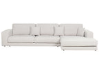 Corner Sofa LOFOTEN Fabric Off-White 4 Seater Left Hand