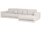Corner Sofa LOFOTEN Fabric Off-White 4 Seater Left Hand