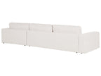 Corner Sofa LOFOTEN Fabric Off-White 4 Seater Left Hand