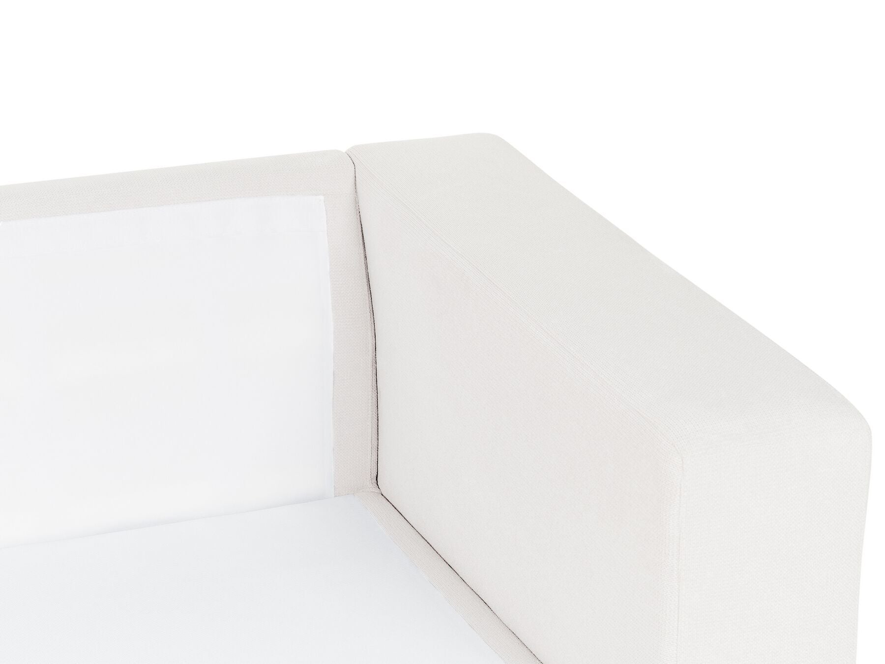 Corner Sofa LOFOTEN Fabric Off-White 4 Seater Left Hand