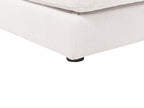 Corner Sofa LOFOTEN Fabric Off-White 4 Seater Left Hand