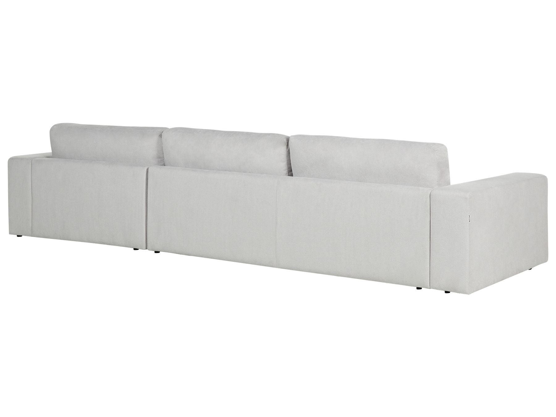 Corner Sofa LOFOTEN Fabric Light Grey 4 Seater Left Hand