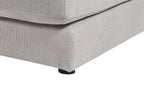 Corner Sofa LOFOTEN Fabric Light Grey 4 Seater Left Hand