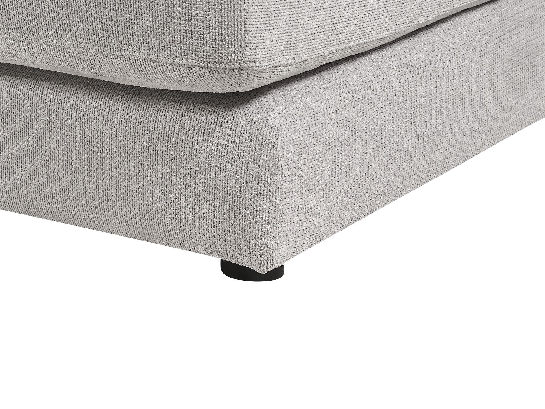 Corner Sofa LOFOTEN Fabric Light Grey 4 Seater Left Hand