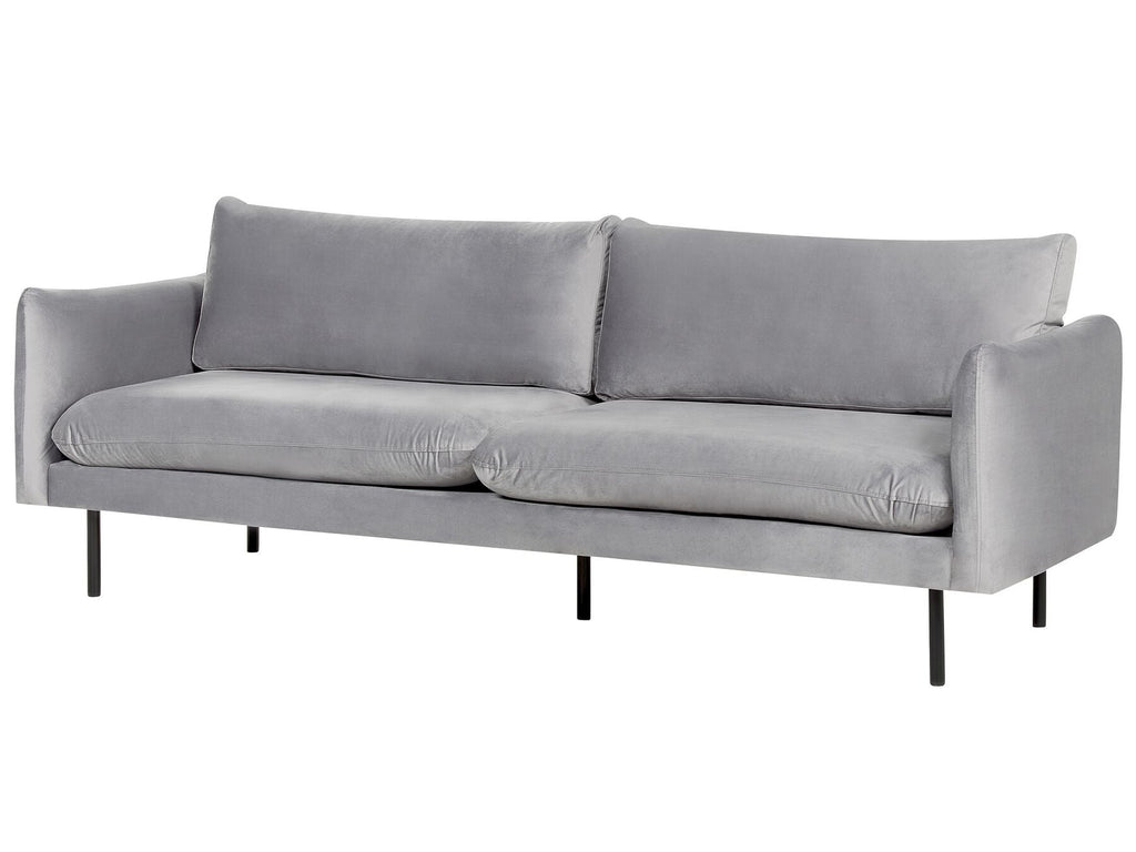Velvet 3 Seater Sofa Grey VINTERBRO